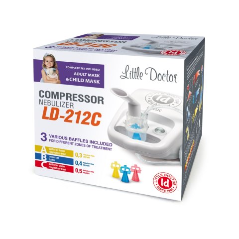 LD-212C white Inhalator tłokowy LITTLE DOCTOR