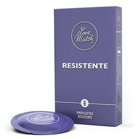 Prezerwatywy-Love Match Resistante - 6 pcs pack Love Match