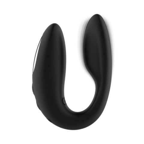 Rosy Gold - C-Shape Vibrator with Luxury Charging Case - Black Rosy Gold