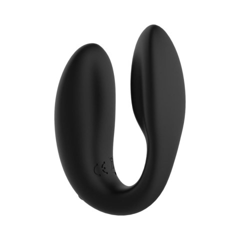Rosy Gold - C-Shape Vibrator with Luxury Charging Case - Black Rosy Gold