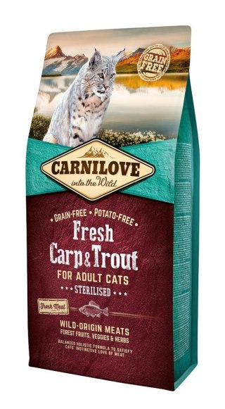 Carnilove Cat Fresh Carp&Trout Sterilised For Adult 6kg Carnilove