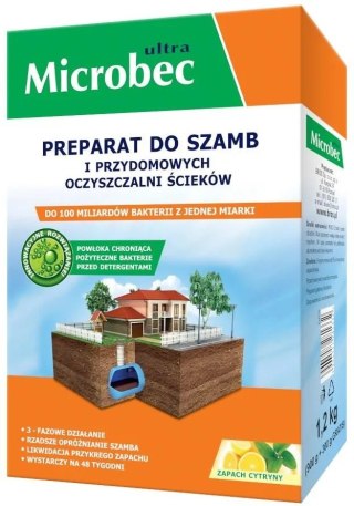Bros Microbec BIO do szamb, oczyszczalni 1200g BROS