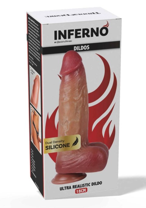 Ultra Realistic Dildo Silicone 18 cm Hidden Desire