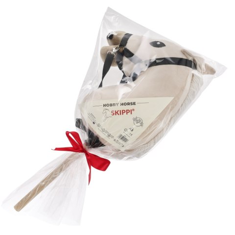 Konik na kiju z kantarem - Hobby Horse Skippi - Almond - A3 - prezent Skippi