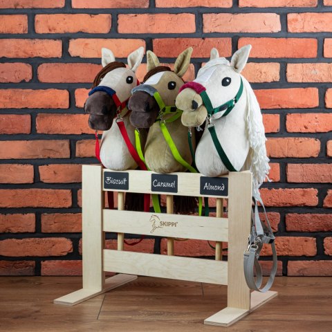 Konik na kiju z kantarem - Hobby Horse Skippi - Karmel - A3 - prezent Skippi