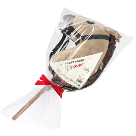 Konik na kiju z kantarem - Hobby Horse Skippi - Karmel - A3 - prezent Skippi