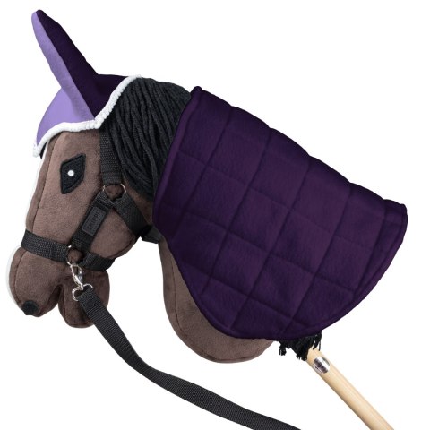Derka dwustronna i nauszniki Skippi dla Hobby Horse - fioletowy Skippi