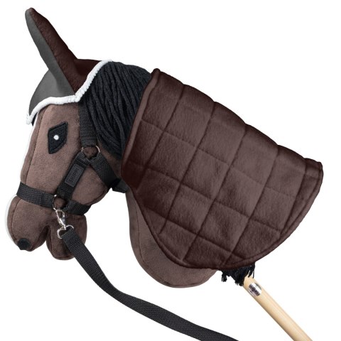 Derka dwustronna i nauszniki Skippi dla Hobby Horse - szary i brązowy Skippi