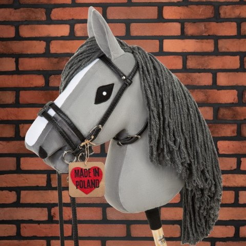Skippi Ogłowie dla Hobby Horse - wodze, wędzidło, ekoskóra - czarne Skippi
