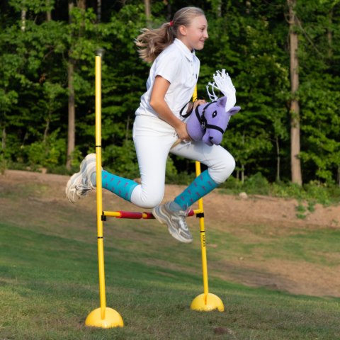 Skippi - lekki mały hobby horse A5 - lawendowy liliowy fioletowy - kantar Skippi
