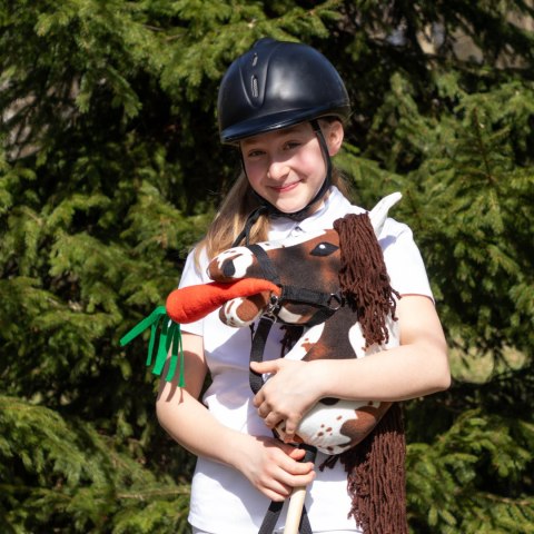 Zestaw Skippi - Hobby Horse Gniado - srokaty - Derka fuksja i granat Skippi