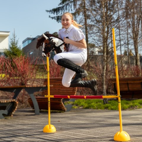Zestaw Skippi - Hobby Horse Gniado - srokaty i przeszkoda do skakania 135 cm Skippi