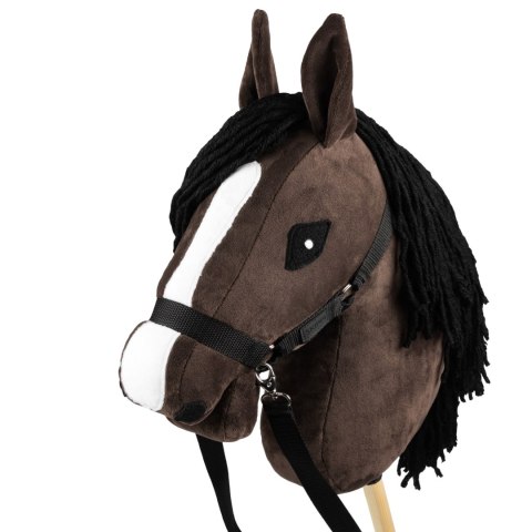 Zestaw Skippi - Hobby Horse Gniady - Derka szary i brąz - Kantar czerwony Skippi