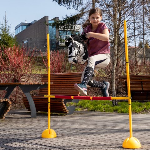 Zestaw Skippi - Hobby Horse Karo - srokaty - Derka fuksja i granat Skippi