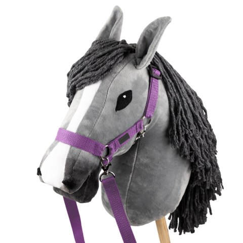 Zestaw Skippi - Hobby Horse Szary i dodatkowy Kantar - lawendowy Skippi