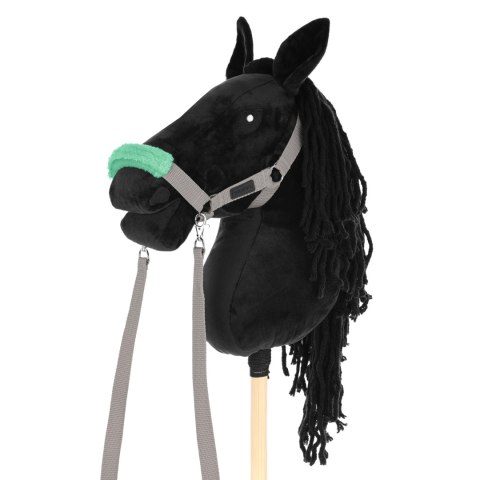 Zestaw Skippi - Hobby Horse czarny i dodatkowy kantar - szary Skippi