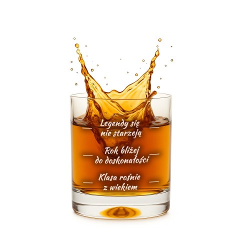 Urodzinowa szklanka do whisky - prezent na sześćdziesiątkę Froster