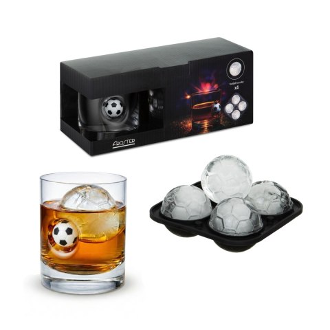Zestaw Kibica - szklanka do whisky z piłką i forma do lodu piłki Froster