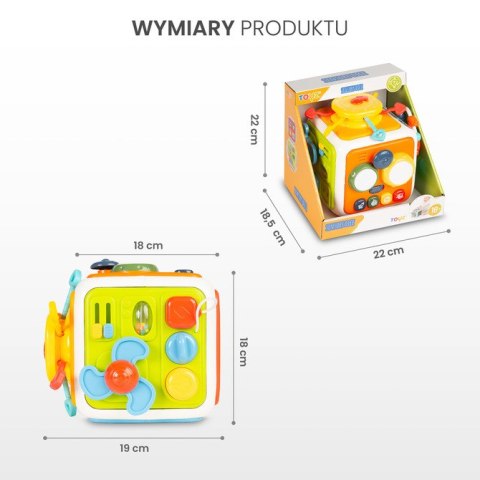 2111 ZABAWKA EDUKACYJNA - KOSTKA SENSORYCZNA (0556)