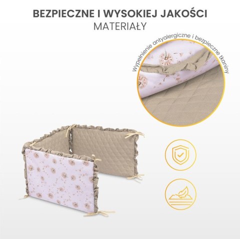 OCHRANIACZ DO ŁÓŻECZKA MUŚLIN TEDDY SZARY