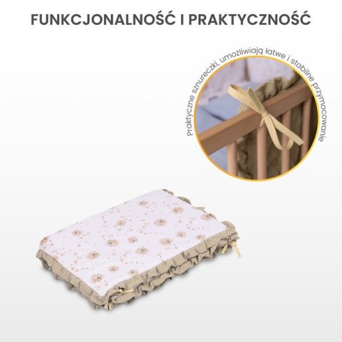 OCHRANIACZ DO ŁÓŻECZKA MUŚLIN TEDDY SZARY