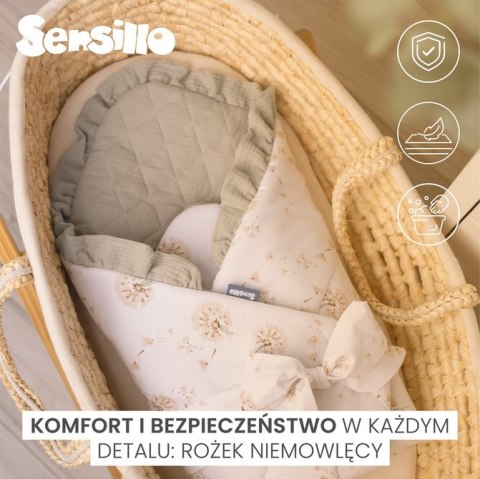ROŻEK MUŚLIN BALETNICE RÓŻOWE 75x75