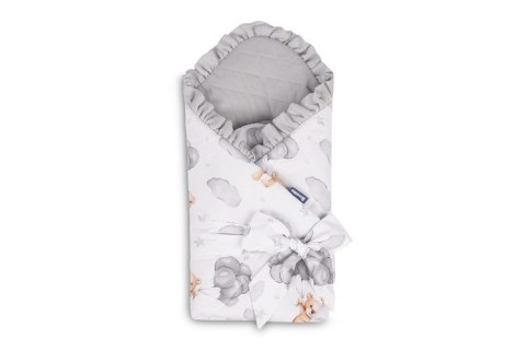ROŻEK MUŚLIN TEDDY SZARY 75x75