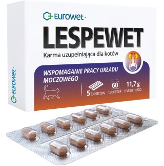 Eurowet Lespewet Preparat Dla Kotów Wspierający Drogi Moczowe 60tabl Eurowet