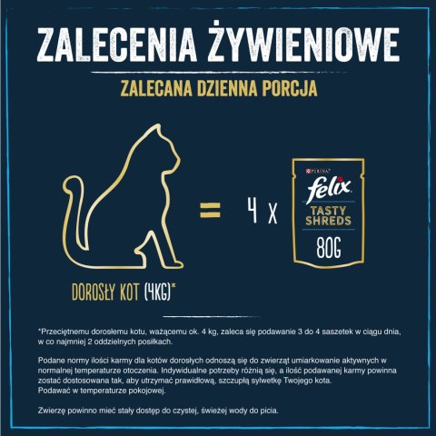 FELIX Tasty Shreds Karma dla dorosłych kotów Wiejskie Smaki w Sosie Felix