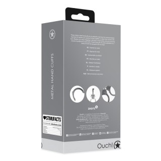 Metal Hand Cuffs - Silver Ouch!