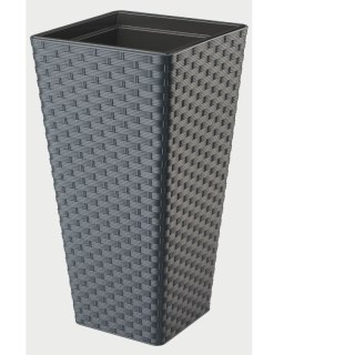 Donica Rattana slim kwadrat 30 - antracyt FORM-PLASTIC