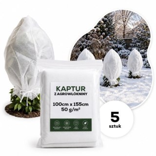 Kaptur Zimowy z Agrowłókniny 50g/m2 UV 100cm x 155cm GF Agro 5 szt GF Agro