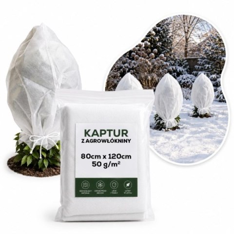 Kaptur Zimowy z Agrowłókniny 50g/m2 UV 80cm x 120cm GF Agro GF Agro