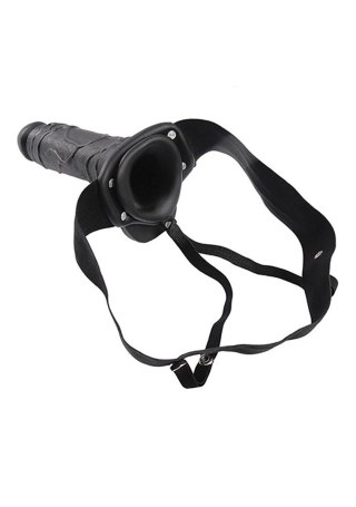 Proteza penisa Real Rapture czarna 20.5 cm z jądrami Real Rapture