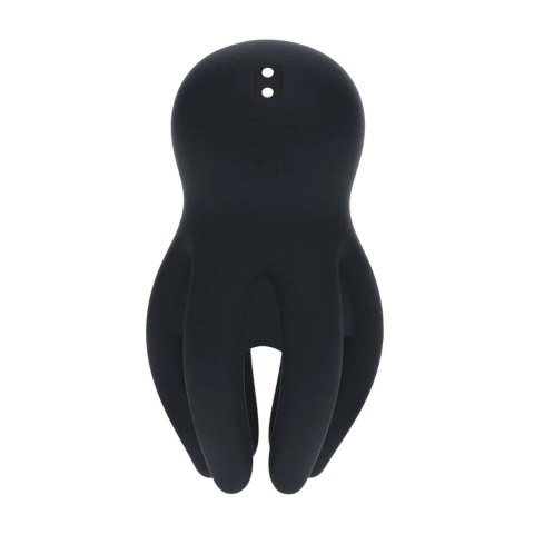 Digital Vibrating Silicone Penis Head Stimulator with Tentacles - Black Levelz by Shots
