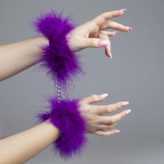Kajdanki z marabutu Secret Play fioletowe Secret Play