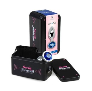 Korek analny metalowy Secret Play niebieski 3,4 cm Secret Play