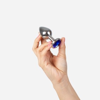 Korek analny metalowy Secret Play niebieski 3,4 cm Secret Play