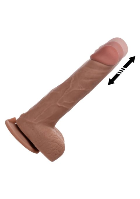 Wibrator realistyczny Thrusting Jack Hammer Calexotics karmelowy 21 cm CalExotics
