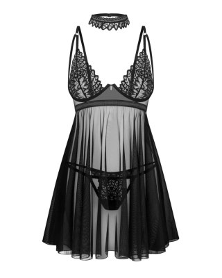 Babydoll z chokerem Donarella Obsessive XL/2XL Obsessive