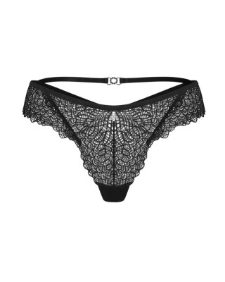 Figi koronkowe Iliosa Obsessive czarne L/XL Obsessive