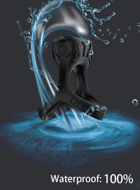 Pierścień wibrujący Mechay Black B Series Joy silikonowy USB 9 funkcji B - Series Joy