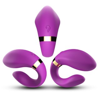 Stymulator łechtaczki silikonowy B Series Joy fioletowy USB B - Series Joy