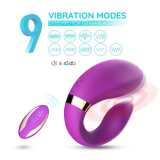 Stymulator łechtaczki silikonowy B Series Joy fioletowy USB B - Series Joy