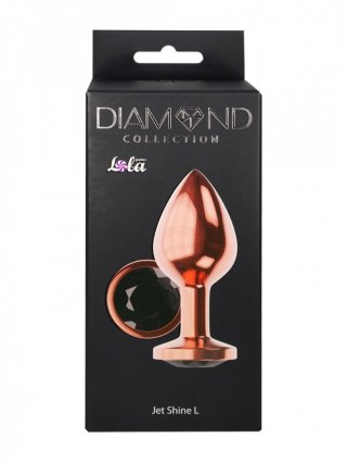 Korek analny metalowy Diamond Shine L różowe złoto 8,3 cm Lola Games