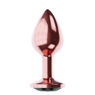 Korek analny metalowy Diamond Shine L różowe złoto 8,3 cm Lola Games