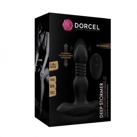 Korek analny pulsujący Deep Stormer Dorcel silikonowy pilot USB Dorcel