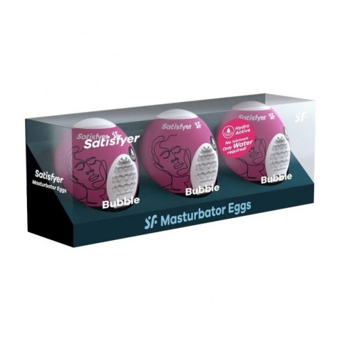 Masturbator jajka Satisfyer Bubble 3 szt fioletowy Satisfyer