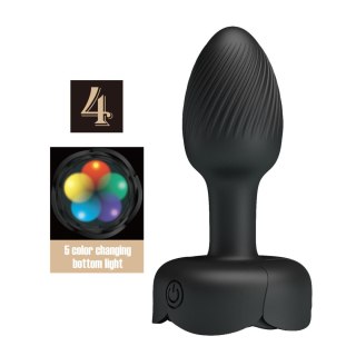 Korek analny wibrujący Pretty Love Olman silikonowy LED 10 wibracji Pretty Love