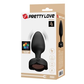Korek analny wibrujący Pretty Love Olman silikonowy LED 10 wibracji Pretty Love